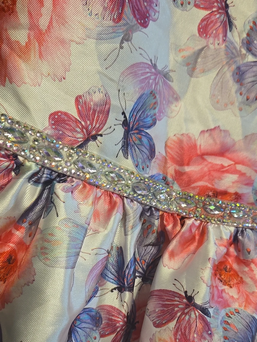 5t Rare Editions Floral & Butterfly Dress